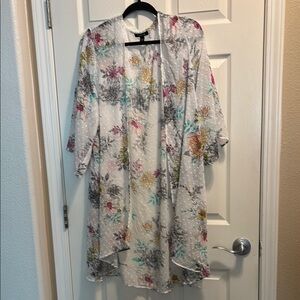 Torrid Sheer Floral Kimono
